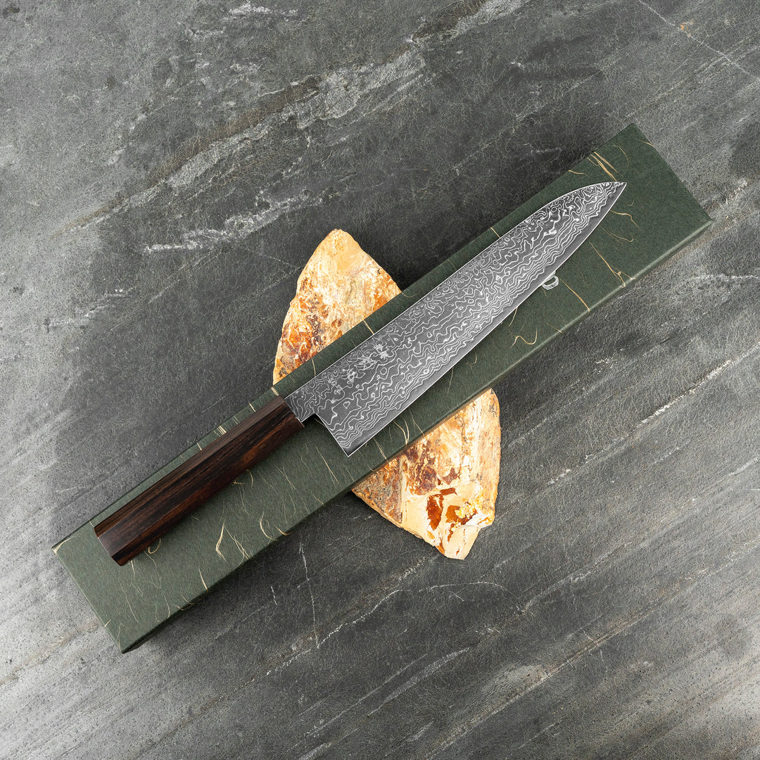 Gyuto 21 cm Hatsukokoro Ryuhyo Damascus SG2