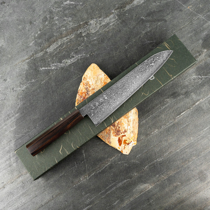Gyuto 21 cm Hatsukokoro Ryuhyo Damascus SG2