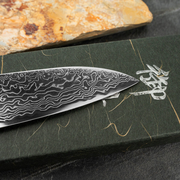 Gyuto 24 cm Hatsukokoro Ryuhyo Damascus SG2