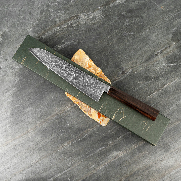 Gyuto 24 cm Hatsukokoro Ryuhyo Damascus SG2