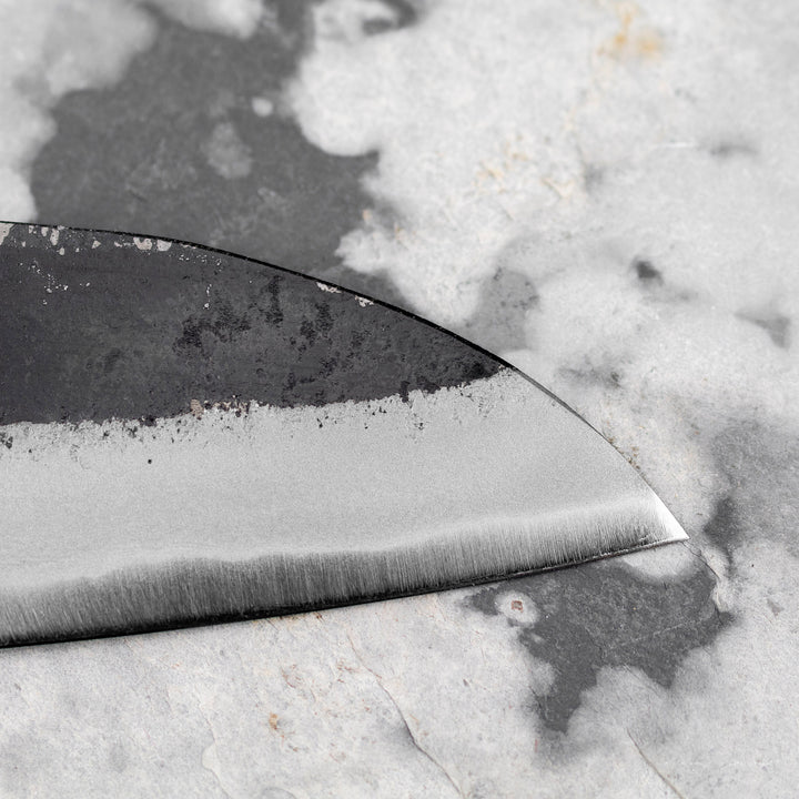 Santoku 16,5 cm Hatsukokoro Shikoku Kurouchi Aogami#2/Iron