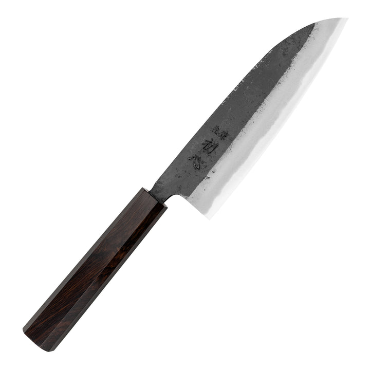 Santoku 16,5 cm Hatsukokoro Shikoku Kurouchi Aogami#2/Iron