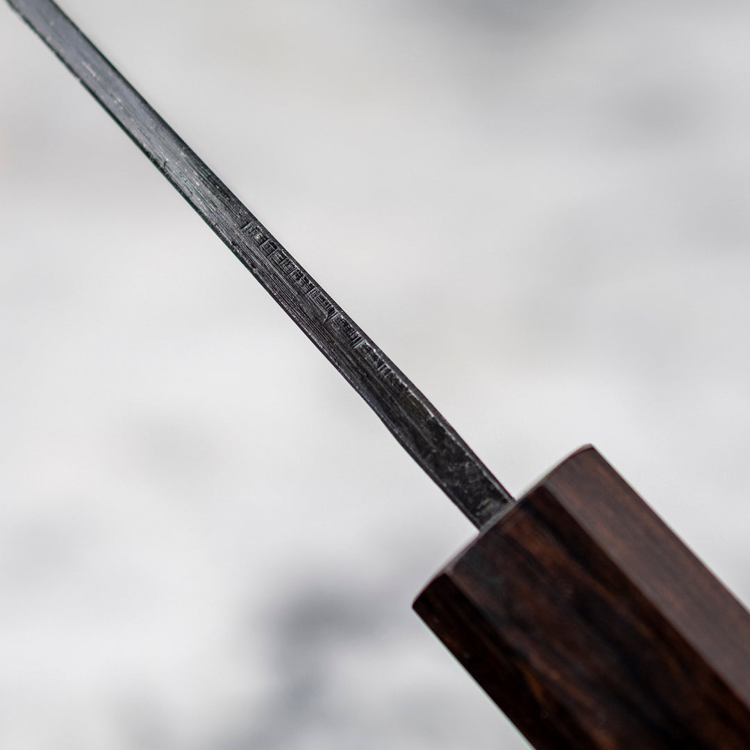 Santoku 16,5 cm Hatsukokoro Shikoku Kurouchi Aogami#2/Iron