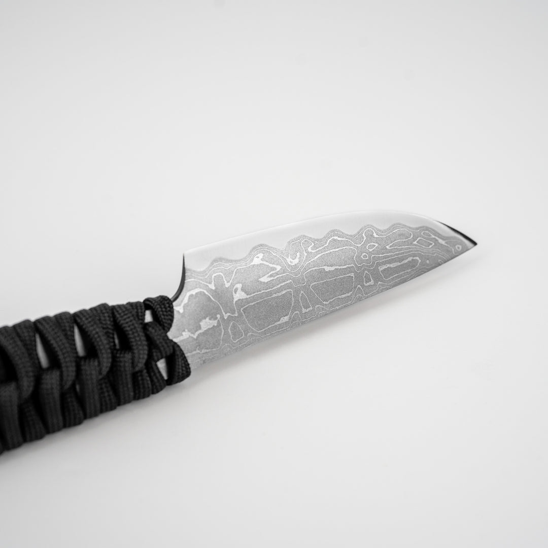 Outdoor Knife  Hatsukokoro Black Shirogami#2/Iron