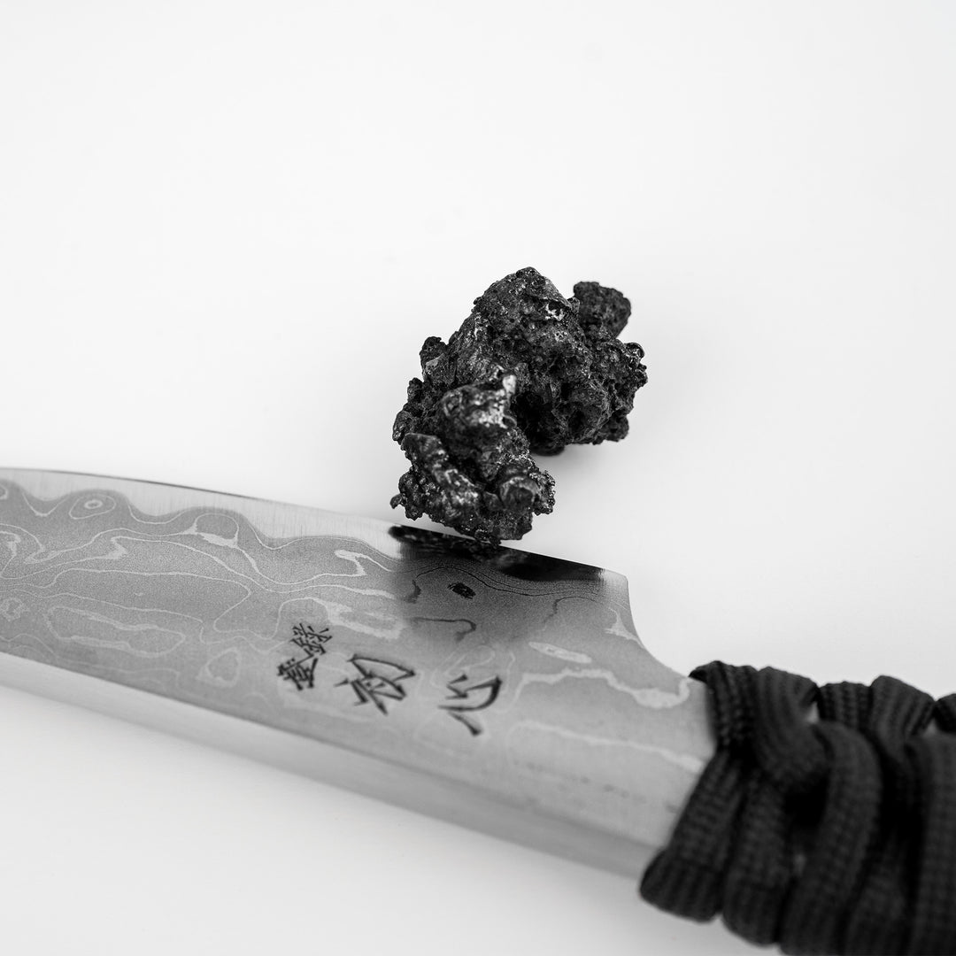 Outdoor Knife  Hatsukokoro Black Shirogami#2/Iron