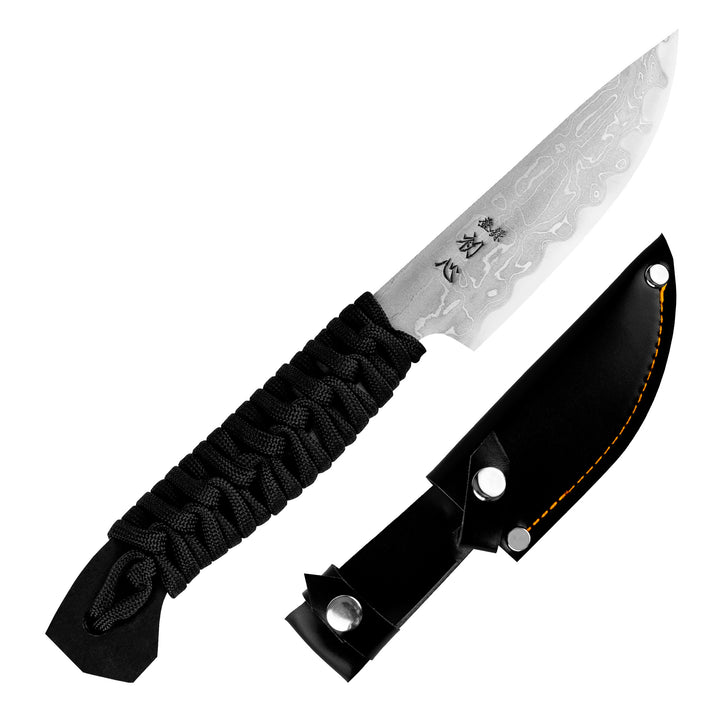 Outdoor Knife  Hatsukokoro Black Shirogami#2/Iron