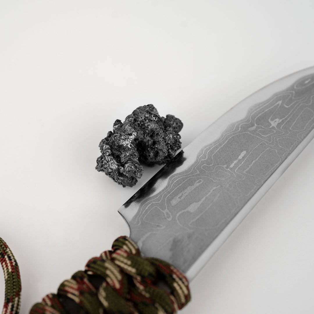 Outdoor Knife 10 cm Hatsukokoro Moro Shirogami#2/Iron