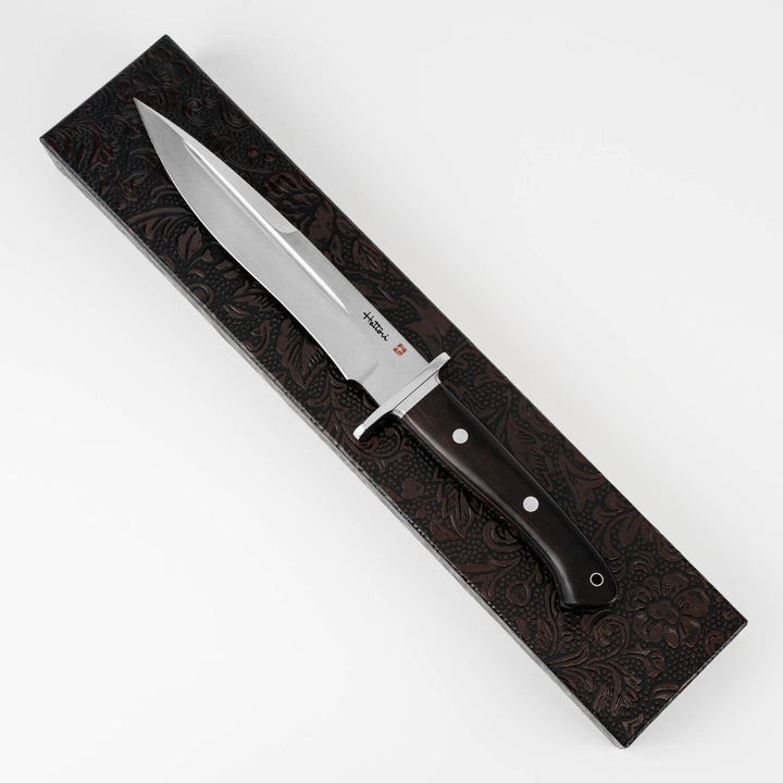 Outdoor Knife 19,5 cm Hattori Fighter Black L AUS-8