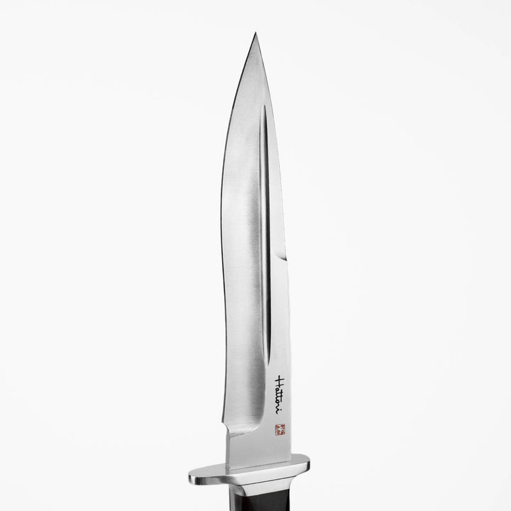 Outdoor Knife 19,5 cm Hattori Fighter Black L AUS-8