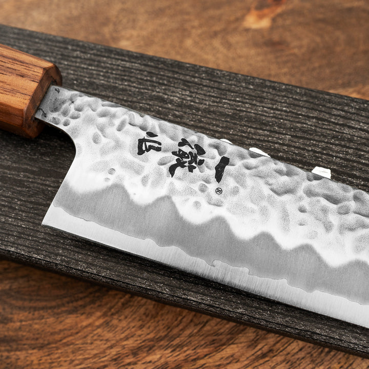 Bunka 17 cm Ittetsu Hammered Shirogami#1/SS