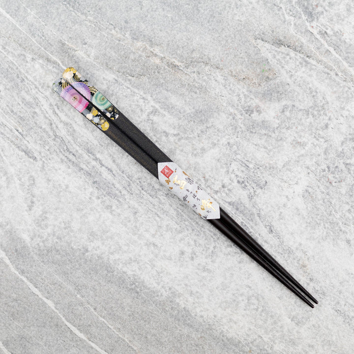 Kawai Japanese Sushi Chopsticks - Adesugata Black