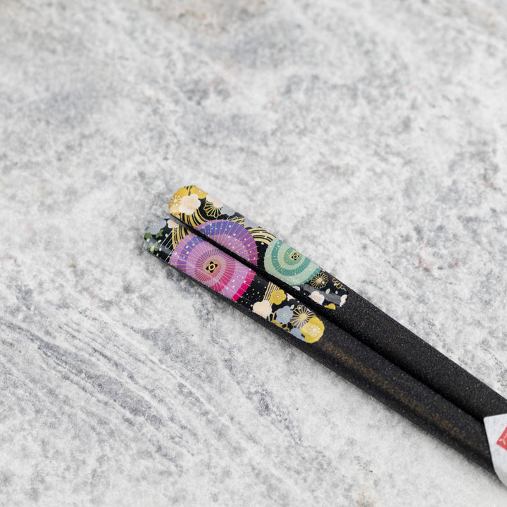 Kawai Japanese Sushi Chopsticks - Adesugata Black