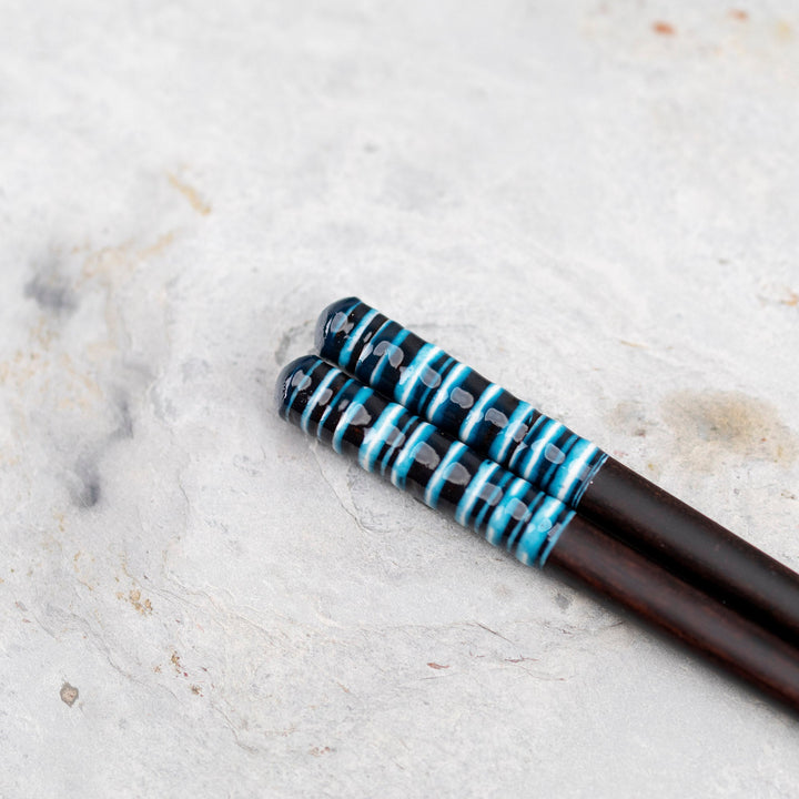 Kawai Japanese Sushi Chopsticks - Bidoro Blue