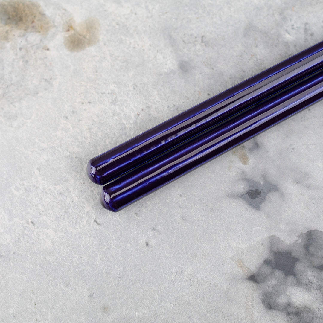 Kawai Japanese Sushi Chopsticks - Isosukashi Edomurasaki Purple