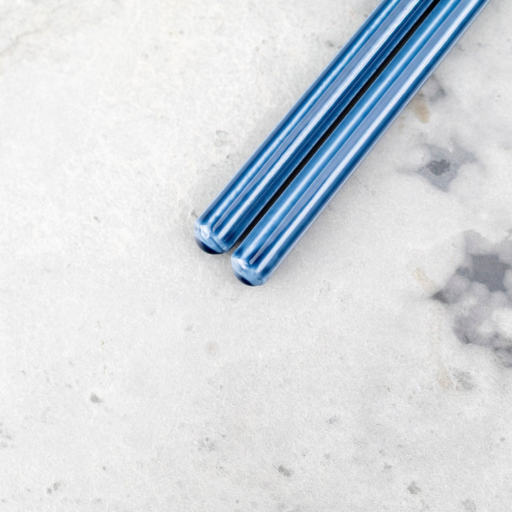 Kawai Japanese Sushi Chopsticks - Isosukashi Kokihanada Blue