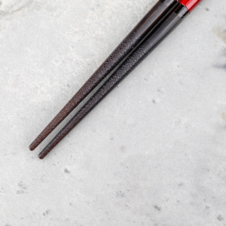 Kawai Japanese Sushi Chopsticks - Isosukashi Kurenai no Yashio Red