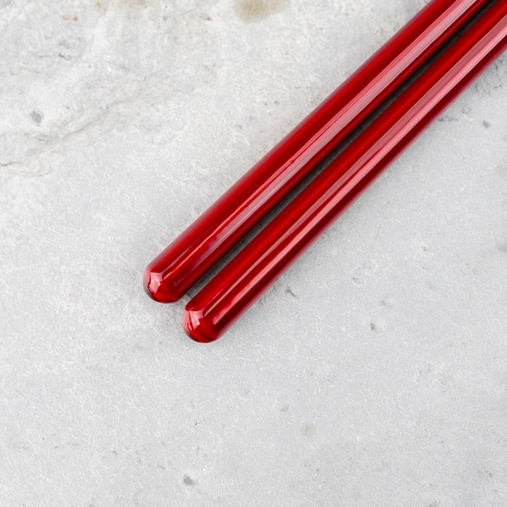 Kawai Japanese Sushi Chopsticks - Isosukashi Kurenai no Yashio Red