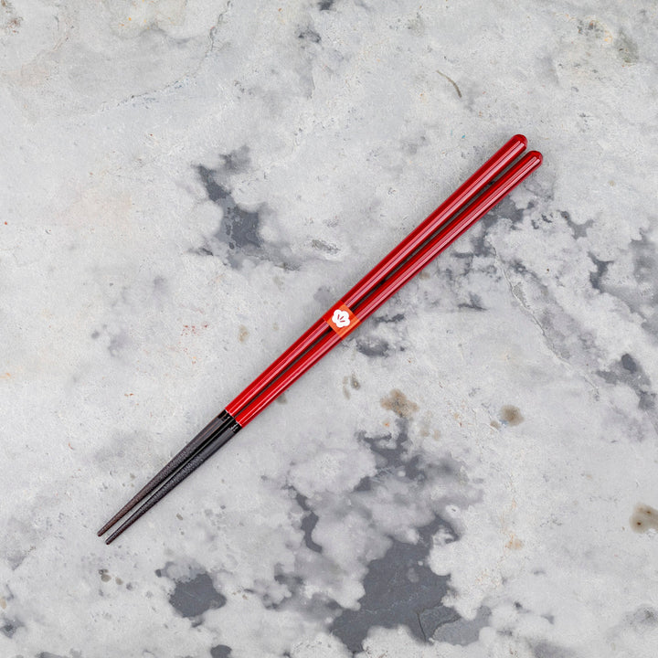 Kawai Japanese Sushi Chopsticks - Isosukashi Kurenai no Yashio Red