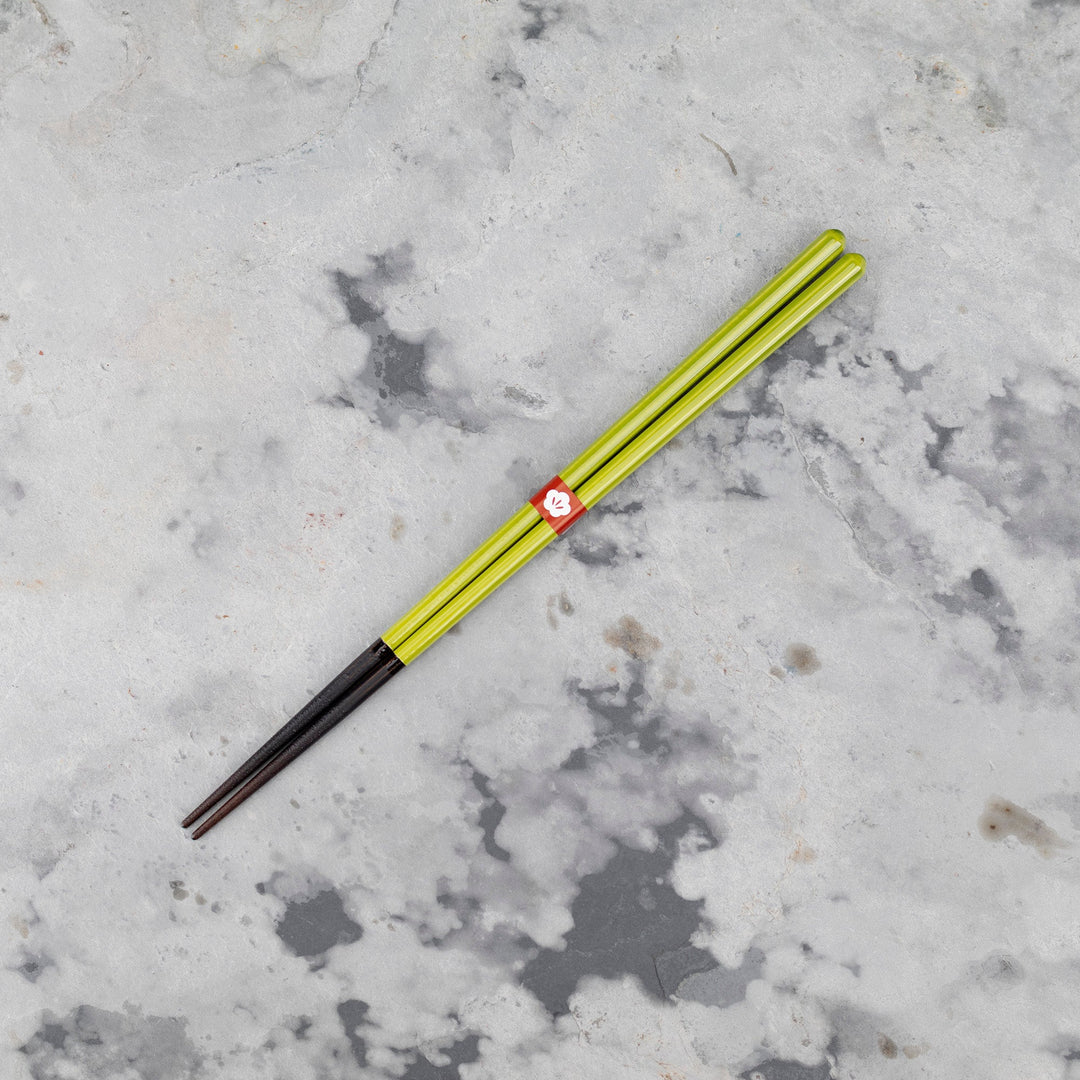 Kawai Japanese Sushi Chopsticks - Isosukashi Moegiiro Green