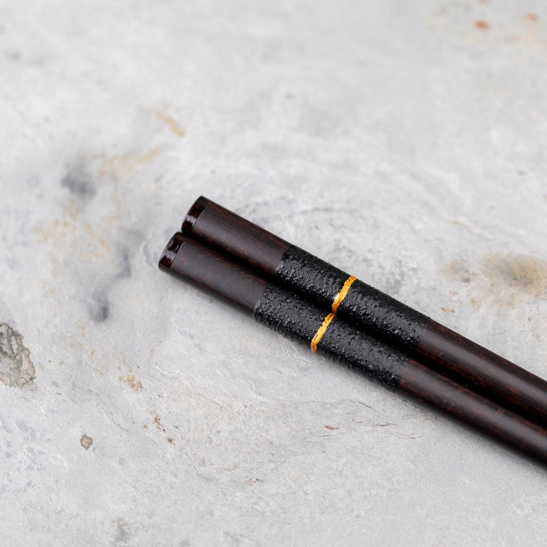 Kawai Japanese Sushi Chopsticks - Kinitomaki Black