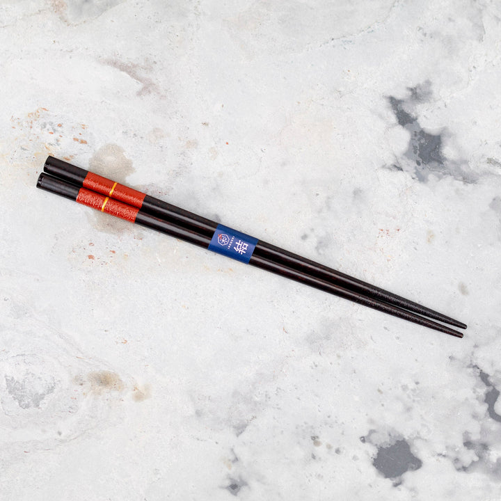 Kawai Japanese Sushi Chopsticks - Kinitomaki Red