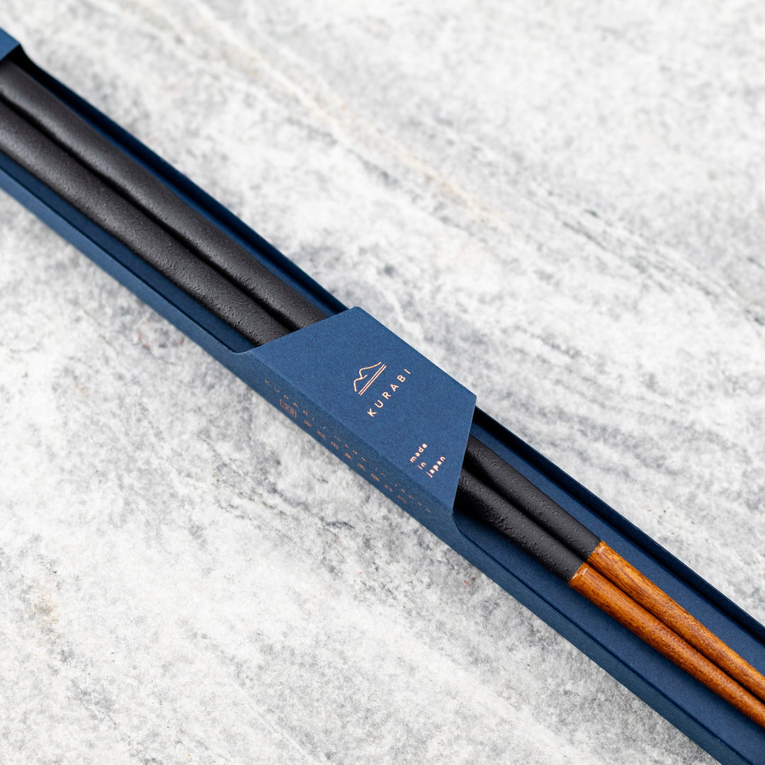 Kawai Japanese Sushi Chopsticks - Kurabi Black