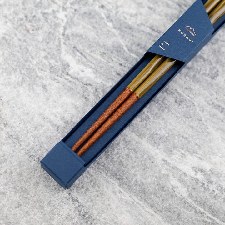 Kawai Japanese Sushi Chopsticks - Kurabi Green