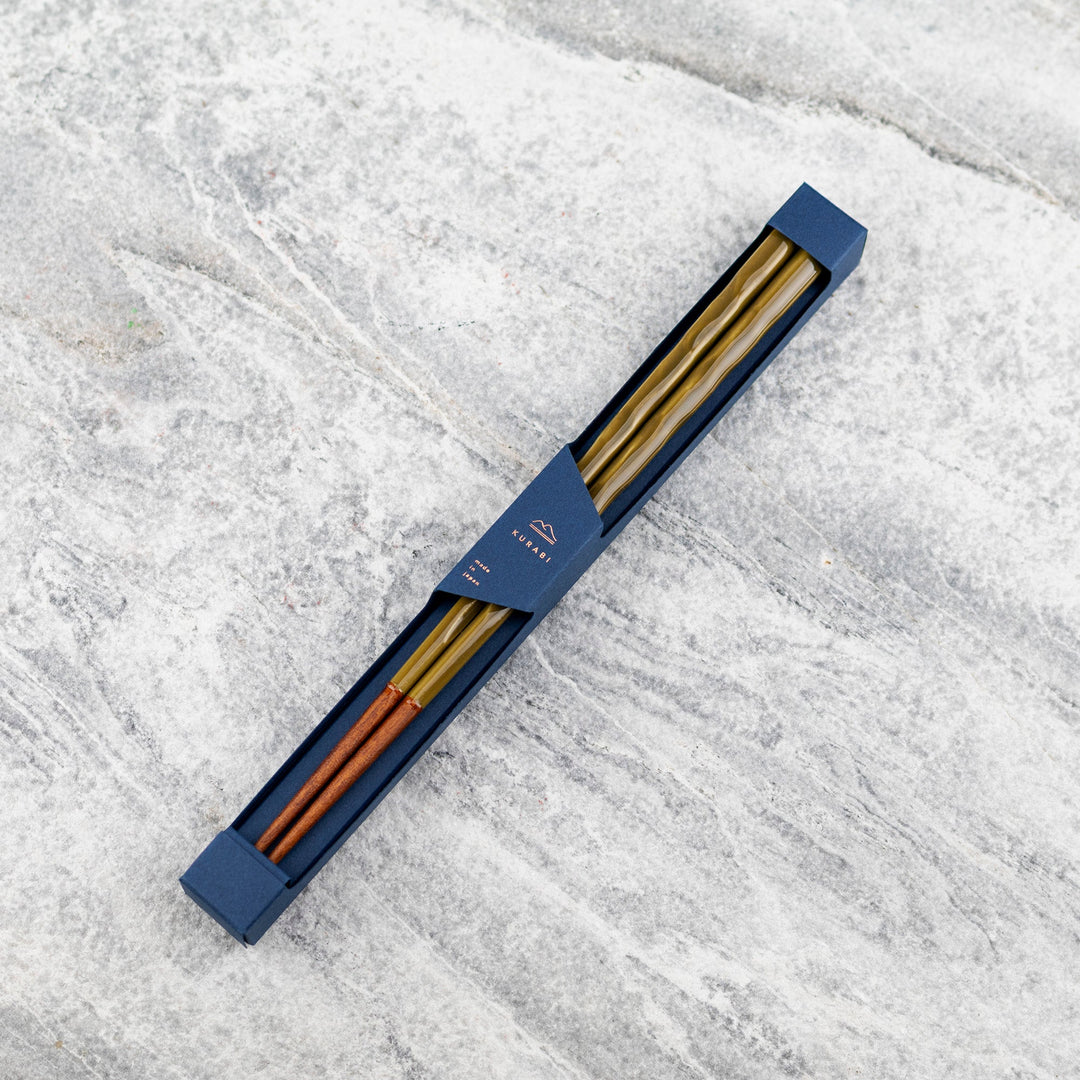 Kawai Japanese Sushi Chopsticks - Kurabi Green
