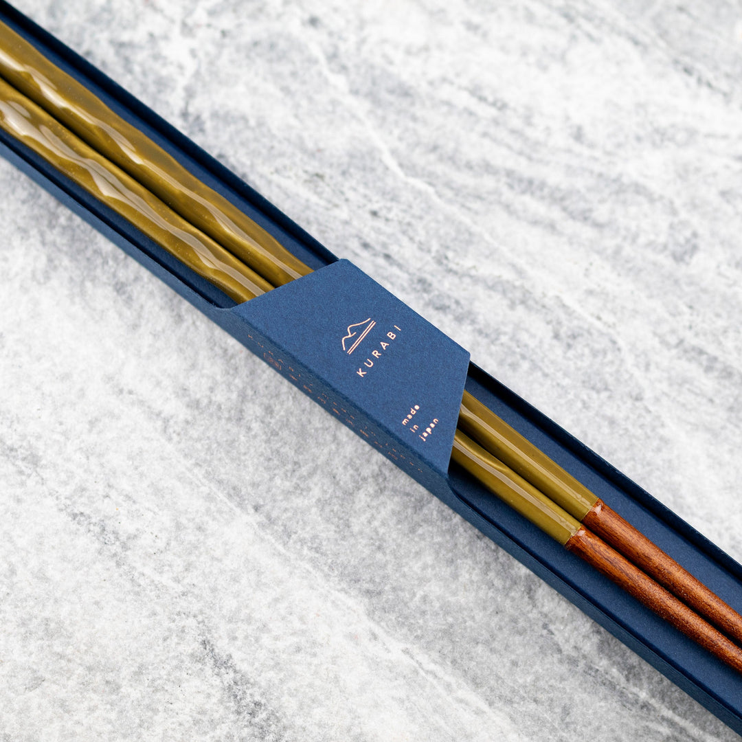 Kawai Japanese Sushi Chopsticks - Kurabi Green