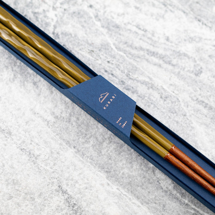 Kawai Japanese Sushi Chopsticks - Kurabi Green