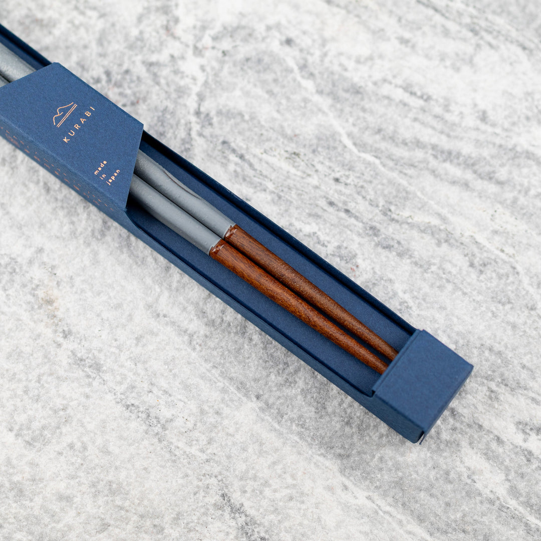 Kawai Japanese Sushi Chopsticks - Kurabi Grey