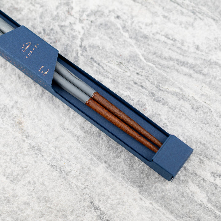 Kawai Japanese Sushi Chopsticks - Kurabi Grey