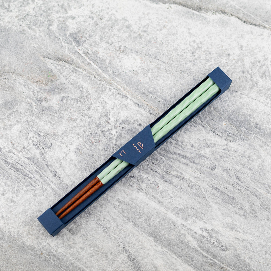 Kawai Japanese Sushi Chopsticks - Kurabi Light Green