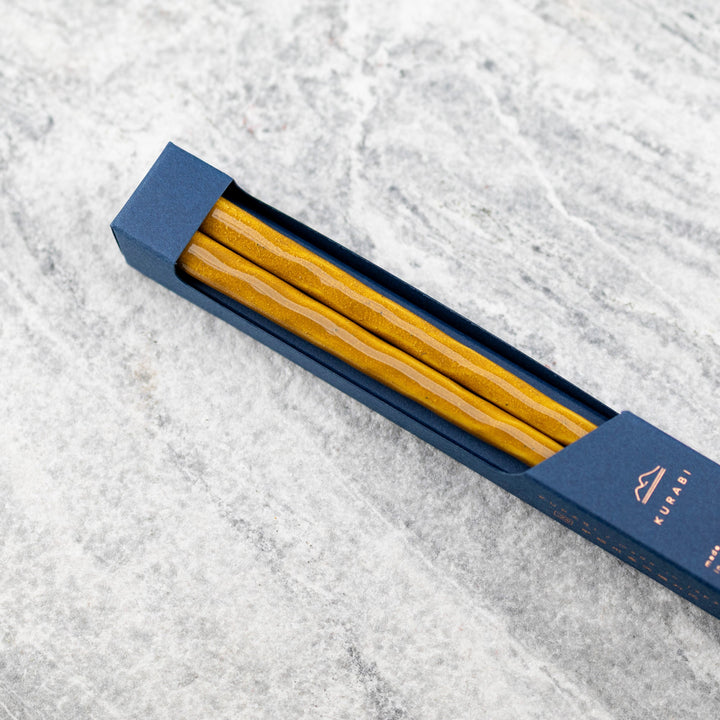 Kawai Japanese Sushi Chopsticks - Kurabi Yellow