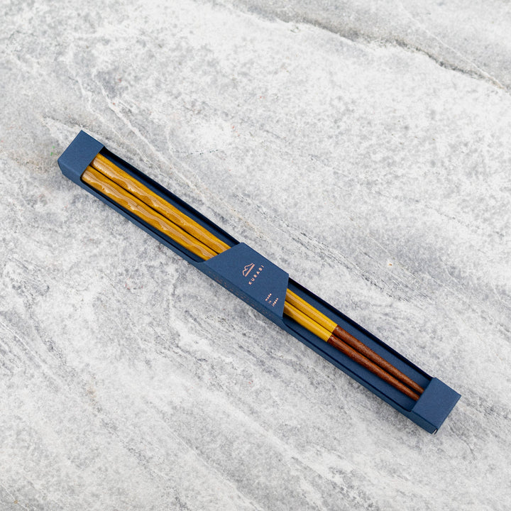 Kawai Japanese Sushi Chopsticks - Kurabi Yellow