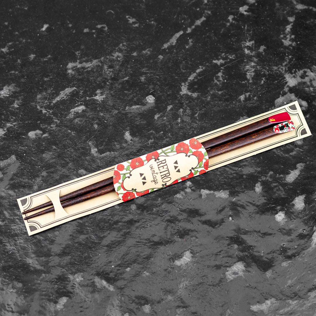 Kawai Japanese Sushi Chopsticks - Retro Vintage Minette