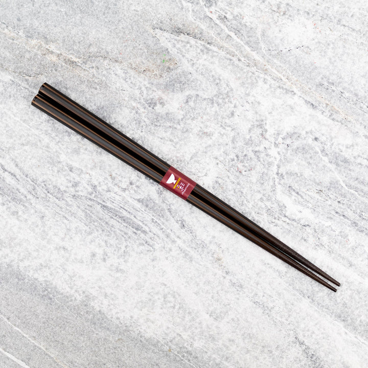Kawai Japanese Sushi Chopsticks - Rokkaku Gessen Black