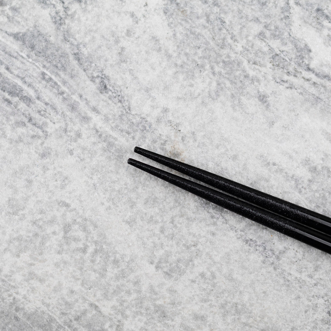 Kawai Japanese Sushi Chopsticks - Round Curving Black