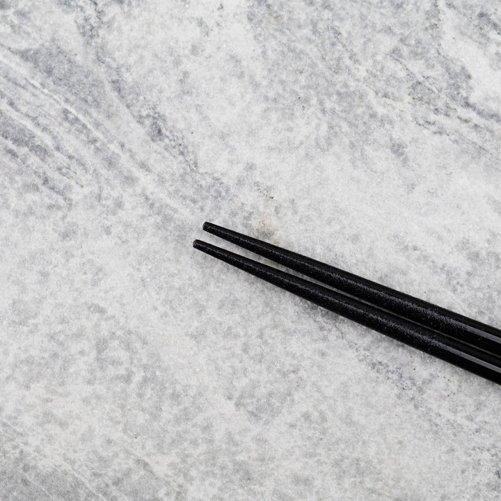 Kawai Japanese Sushi Chopsticks - Round Curving Black