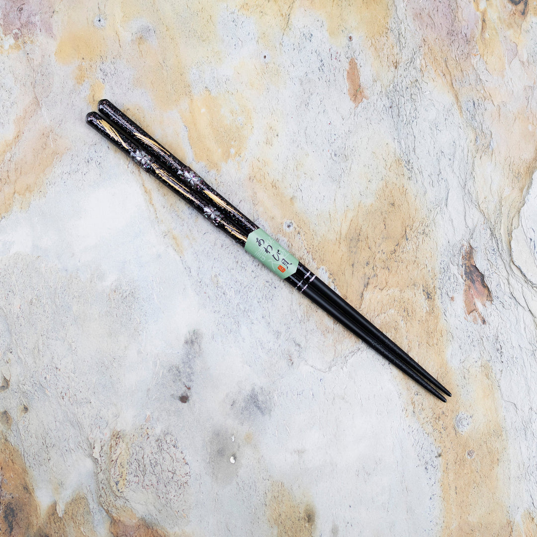 Kawai Japanese Sushi Chopsticks - Sakuraame Black
