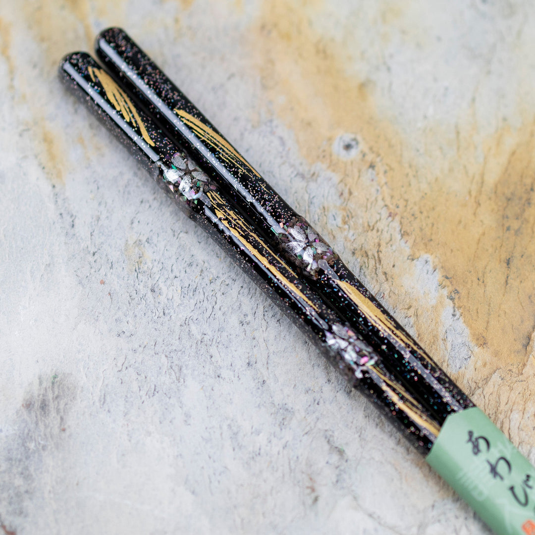 Kawai Japanese Sushi Chopsticks - Sakuraame Black