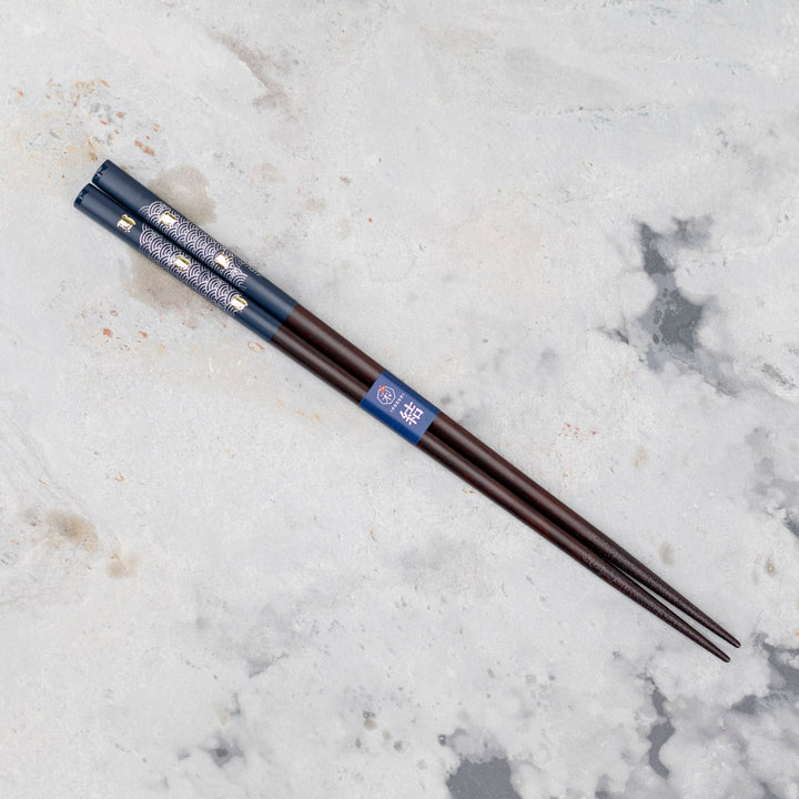 Kawai Japanese Sushi Chopsticks - Seigai Chidori Blue