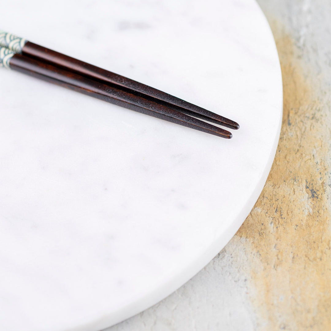 Kawai Japanese Sushi Chopsticks - Seigaiha Blue