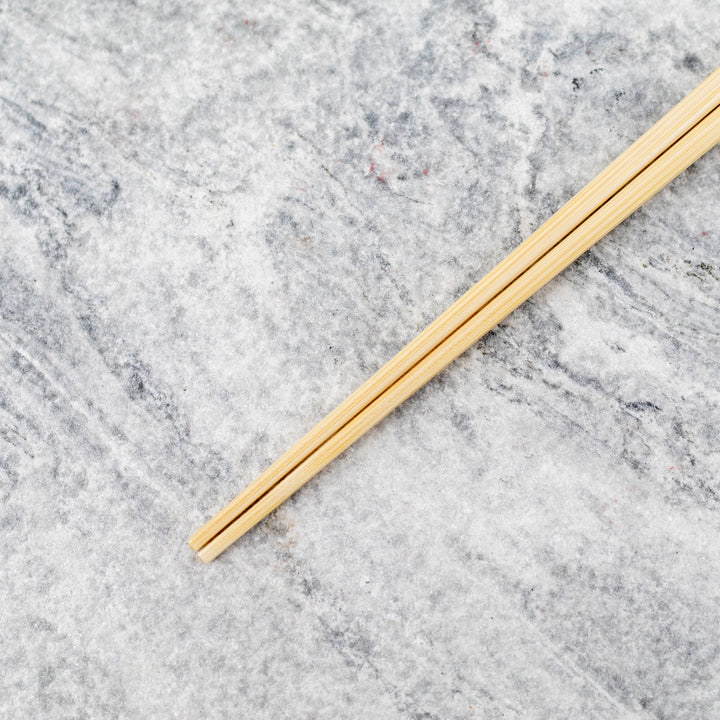 Kawai Japanese Sushi Chopsticks - Slim Bamboo Square Silver