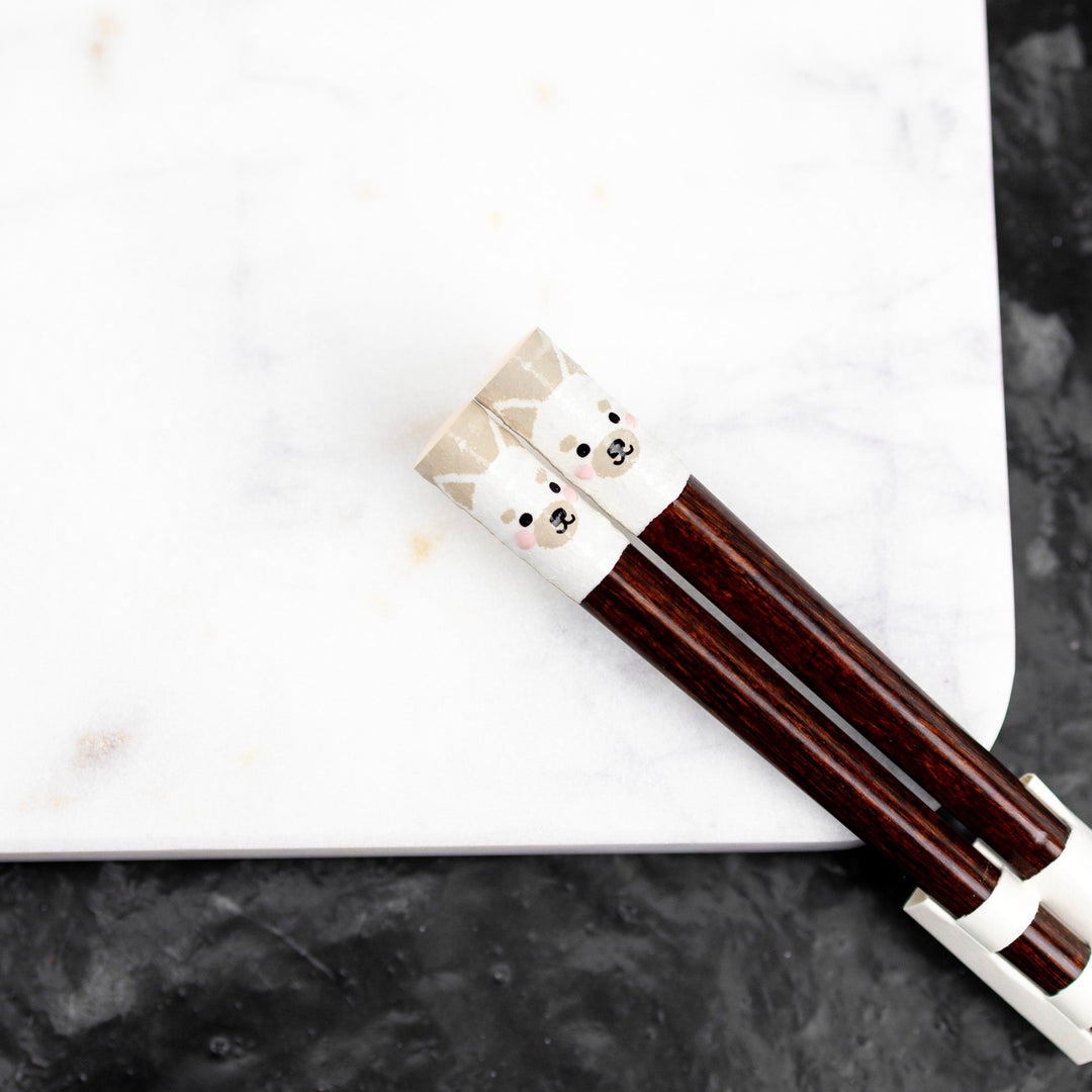 Kawai Japanese Sushi Chopsticks - Tegakietobachi Dog