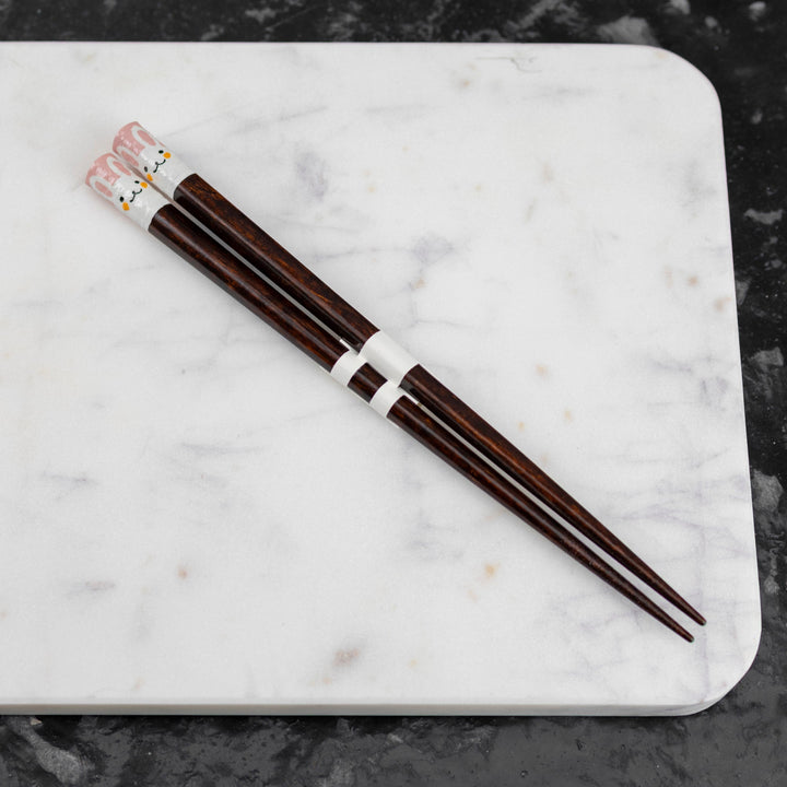 Kawai Japanese Sushi Chopsticks - Tegakietobachi Rabbit