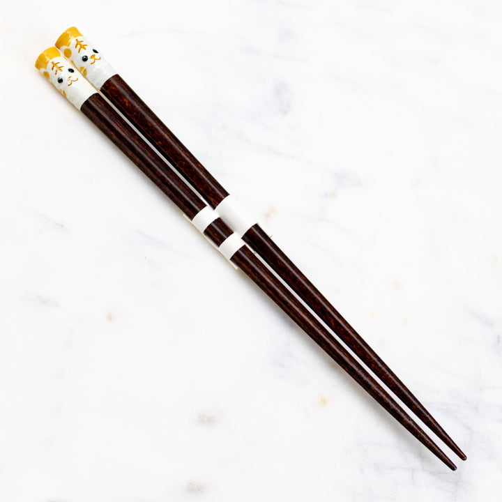 Kawai Japanese Sushi Chopsticks - Tegakietobachi Tiger