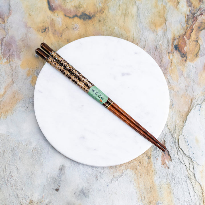 Kawai Japanese Sushi Chopsticks - Urushikaizukushi Black