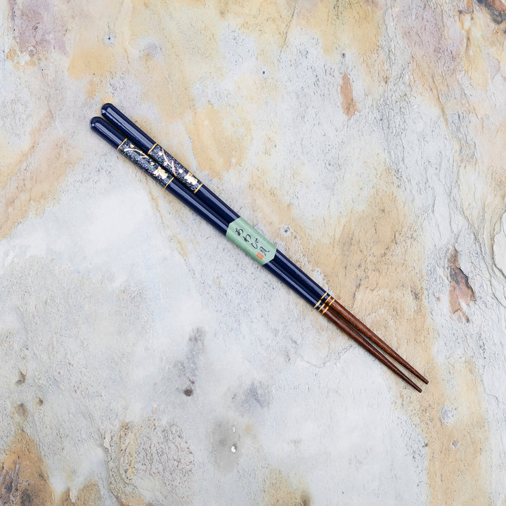 Kawai Japanese Sushi Chopsticks - Usagi chirashi Kai Navy