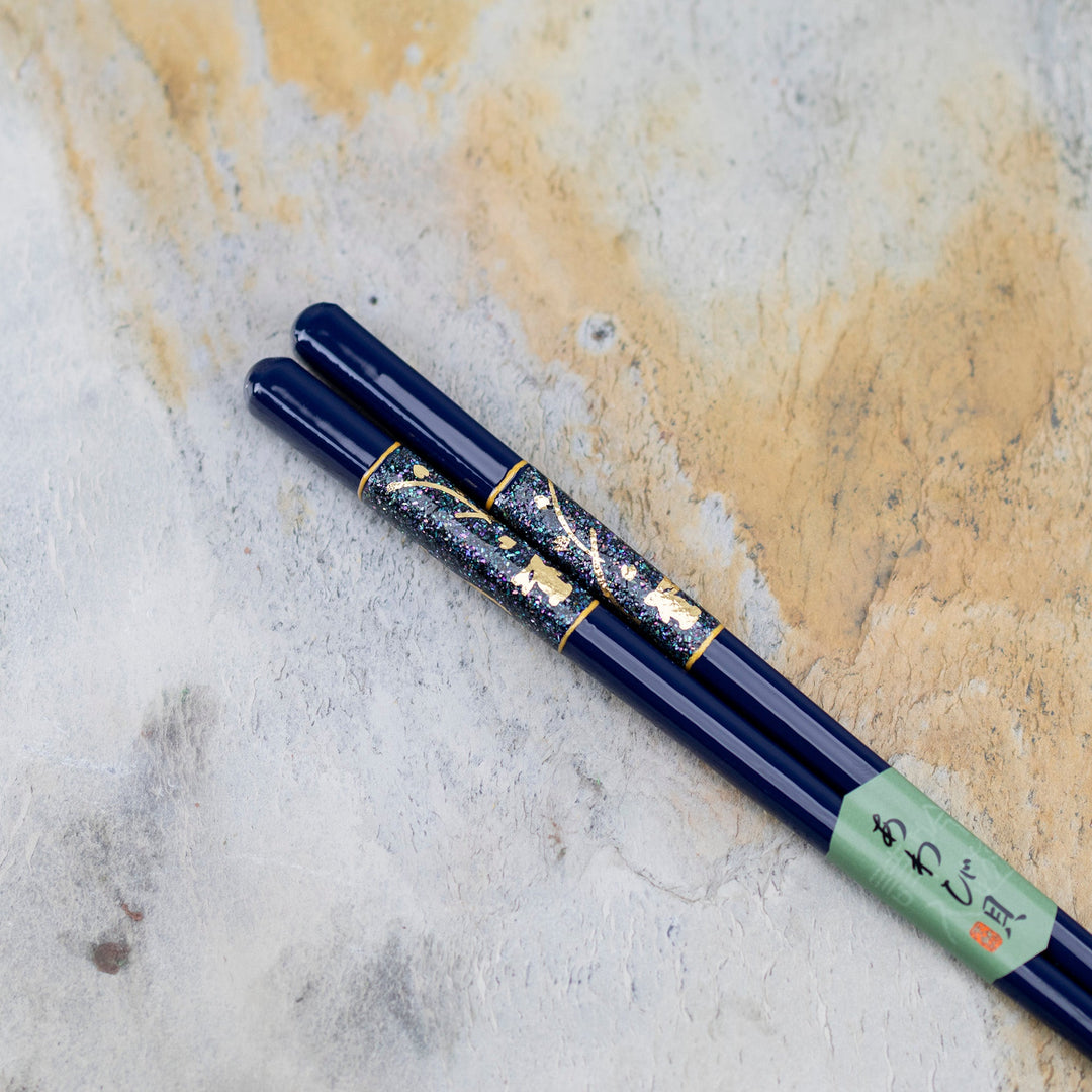 Kawai Japanese Sushi Chopsticks - Usagi chirashi Kai Navy